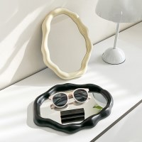 오이드 탁상 거울 탁상용 화장 화장대 손거울 골드 스탠드 아크릴 각