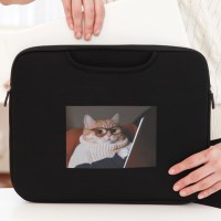 귀여운 고양이 캐릭터 노트북파우치 가방 맥북 LG 그램 L 15 16