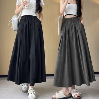 여성 여름 데일리 A라인 무지 밴딩 스커트 치마치마