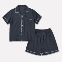 도씨 자연인견 카라 잠옷 세트