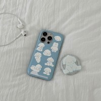 cloudy puppy pattern [맥세이프 카드수납 폰케이스]