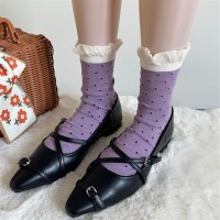 양말 여성 여름 샌들용 얇은 중목 패션 학생 양말