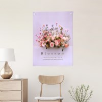 상상후 패브릭포스터 로맨틱블로썸 꽃 4size