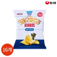 농심 크레오파트라 포테토칩 솔트 앤 김 60g x 16봉