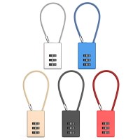 스퀘어 스테인레스 코팅케이블 자물쇠 - 3다이얼