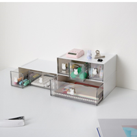 히키스 책상정리 소품정리함 와이드 서랍박스 높은형