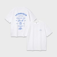 앨빈클로 LA FAMILGLIA 오버핏 반팔티 AST4786 (2 COLOR)