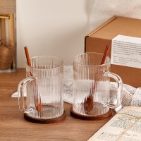 칼립소머그 컵2+소서2+스푼2 홈카페 맥주잔 유리컵