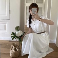 클로리 소프트 셔츠 롱 원피스