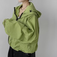 오버핏 고프코어 크롭 바람막이 ou-4158c