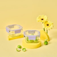 글라스락 퓨어 오븐 베리페리 정사각 440mL 2조