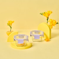 글라스락 퓨어 오븐 베리페리 정사각 160mL 2조