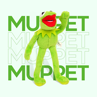 디즈니 머펫 개구리(커밋) 인형키링_15cm