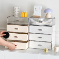 모던 스퀘어 다용도 정리함 소품 화장품 인형 피규어정리함 2types