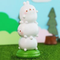 몰랑 갤러리 몰랑이 3단 미니 피규어 인테리어 소품