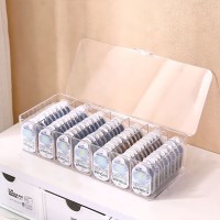 다용도 투명 렌즈 케이스 일회용 콘텍트렌즈 케이블선 수납 정리함