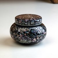 천목 자개 낮은 스쿠류 뚜껑 단지 500g