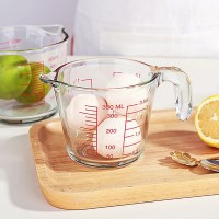 주방 유리 계량컵 350ML 눈금 계량 용기