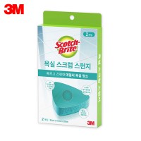 3M 욕실 스크럽 스펀지 83602 2입