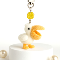 행운 펠리컨 키링 키홀더 가방고리 열쇠고리 럭키 선물