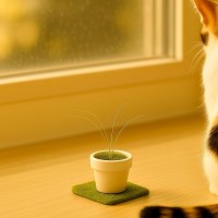 고양이 수염 화분 행운 보관함 토분 반려묘 메모리얼