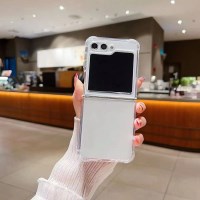 Z플립 풀커버 충격방지 TPU 투명 케이스