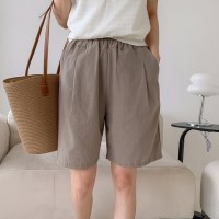 마일드 터치 이지 코튼 밴딩 여성 여름 반바지