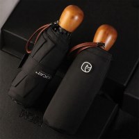 생활더봄 OLYCAT 8K 우드그립 5단 자외선차단 수동 양우산 2컬라