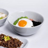 진 고백자 국산 도자기 삼각 우동면기 19cm 1p