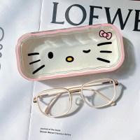 키렌 투명 플라스틱 휴대용 선글라스 보관 안경 케이스