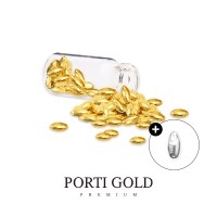 [뽀르띠] 순금 24K 황금쌀 골드바 0.5g+은쌀 0.5g(1+1)