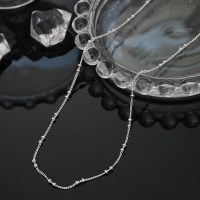 925 실버 SILVER 법정 순은 트윈볼 목걸이