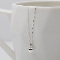 925 실버 SILVER 법정 순은 하트 목걸이