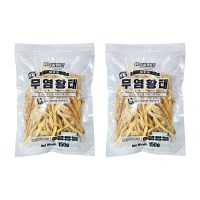 하우펫 무염황태 150g 2개 대용량 강아지간식 황태 순살 국내산 휴먼