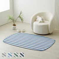 스트라이프 마시멜로우 시어서커 비정형 러그 카페트 6size