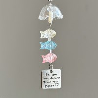 우린 해파리 물고기 휴대폰 펜던트 키링