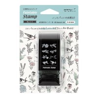 Paintable Rotating Stamp Dial - Flower & Bird