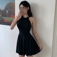 테사 홀터넥 셔링 모노키니 원피스 수영복 (25SW036)