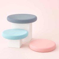원형 스툴 메모리폼 의자 방석 여름 시원한 아이스 쿠션 3color