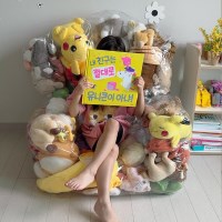 더홈스 투명 인형 소파