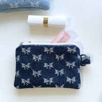 [OIA] Card pouch - ribbon denim (2 color)