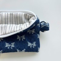[OIA] Card pouch - ribbon denim (2 color)