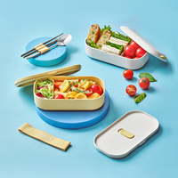 글라스락 조이밴드 런치박스 1,200ml (크림레몬)