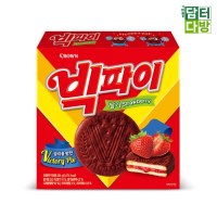 크라운제과 빅파이 딸기 324g x 4개