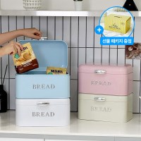 밀키 멜로우 브레드 박스 다용도 스티커 영양제 정리함 4colors