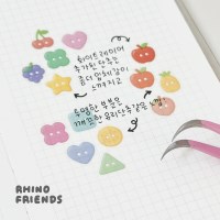 [리노프렌즈] 단추 키스컷테이프