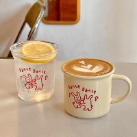 래빗댄스 유리컵& 머그잔 2type 귀여운 컵 친구 선물