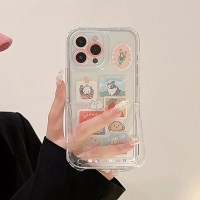 앤틱 래빗 투명 스윙 거치대 아이폰12 케이스