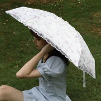 자외선 차단 열 UV 99%차단 꽃무늬 레이스 양산