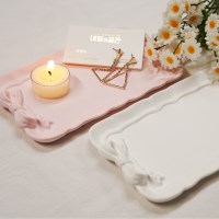 내일의공간 핸드메이드 석고 액세서리 트레이 직사각